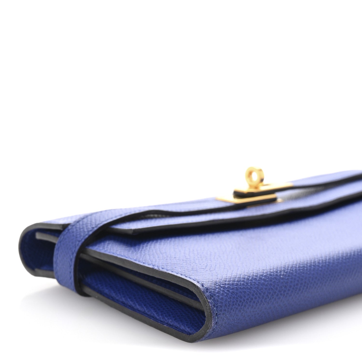 Hermes Epsom Kelly Longue Wallet Bleu Electrique 4 of 7