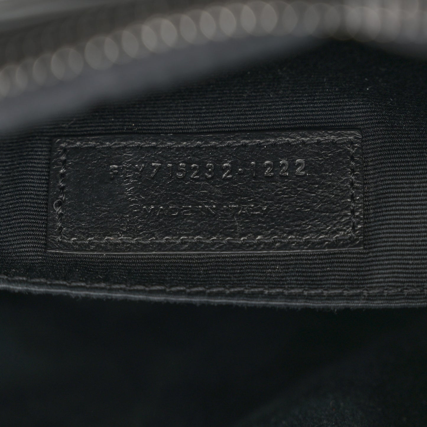 Calfskin Matelasse Monogram Monochrome Lou Camera Bag Black