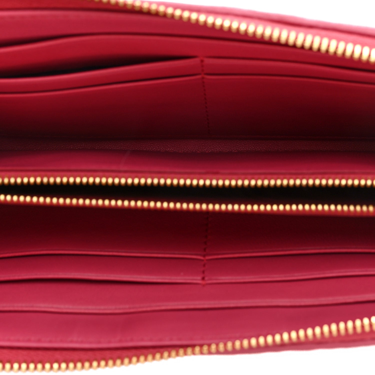 Miu Miu Matelasse Large Zip Around Wallet Peonia 5 of 7