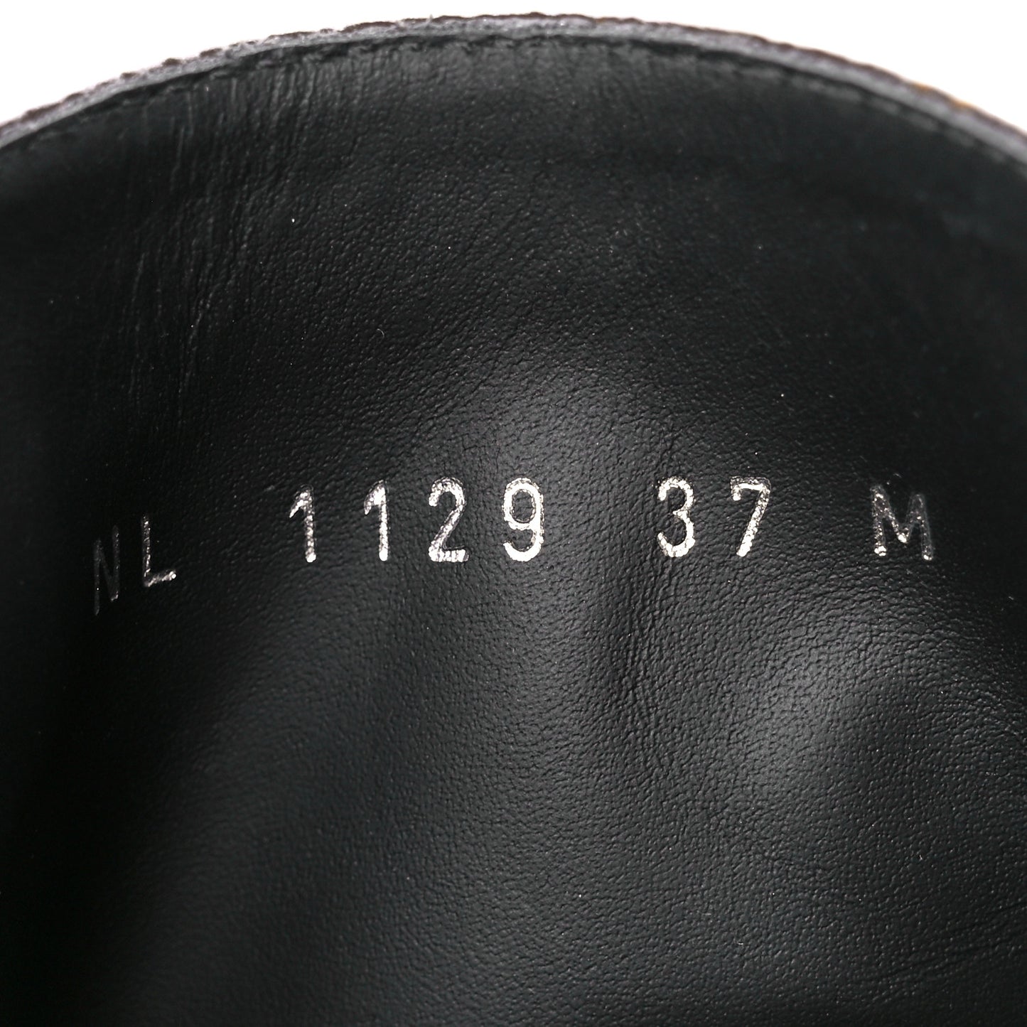 Calfskin Monogram Wonderland Flat Ranger Boots 37 Black