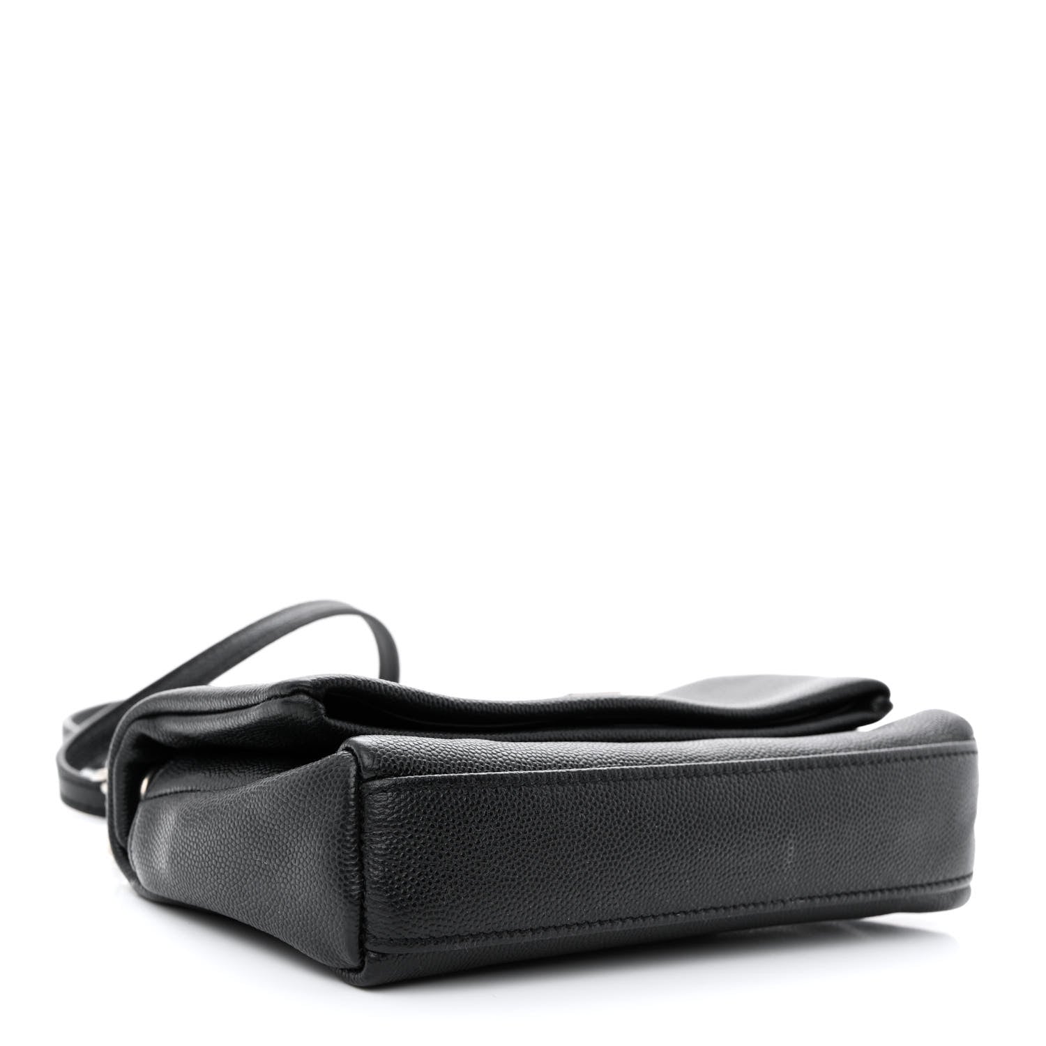 Saint Laurent Grain De Poudre Monogram Toy West Hollywood Fold-Over Bag Black 4 of 11