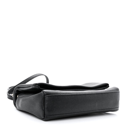 Saint Laurent Grain De Poudre Monogram Toy West Hollywood Fold-Over Bag Black 4 of 11
