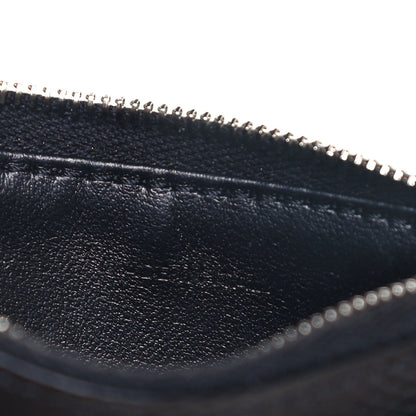 Celine Grained Calfskin Zipped Card Holder Black 6 of 7