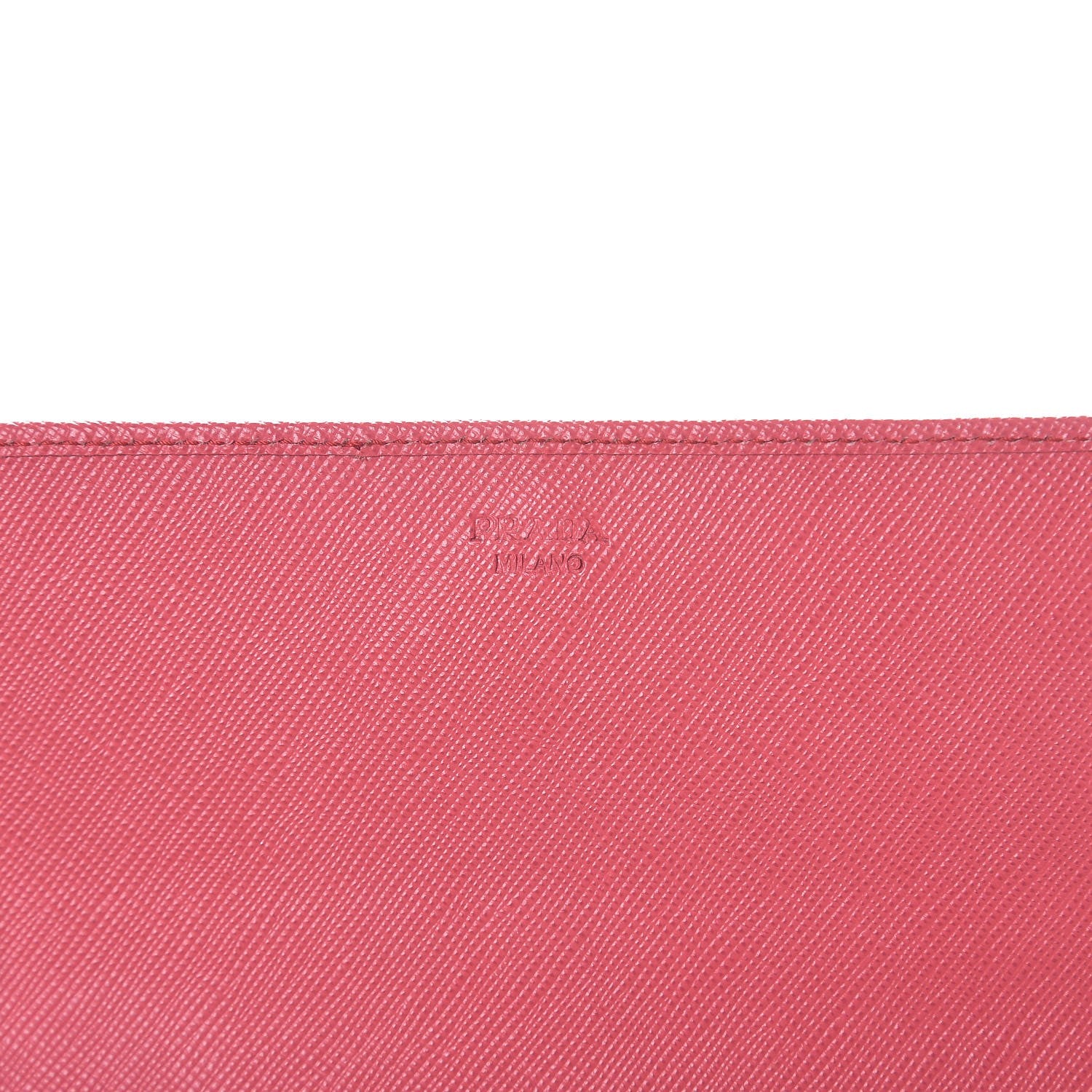 Prada Saffiano Metal Oro Chain Wallet Peonia 6 of 13