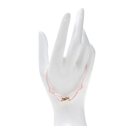Cartier 18K Pink Yellow White Gold Trinity Adjustable Cord Bracelet Pale Pink 2 of 6