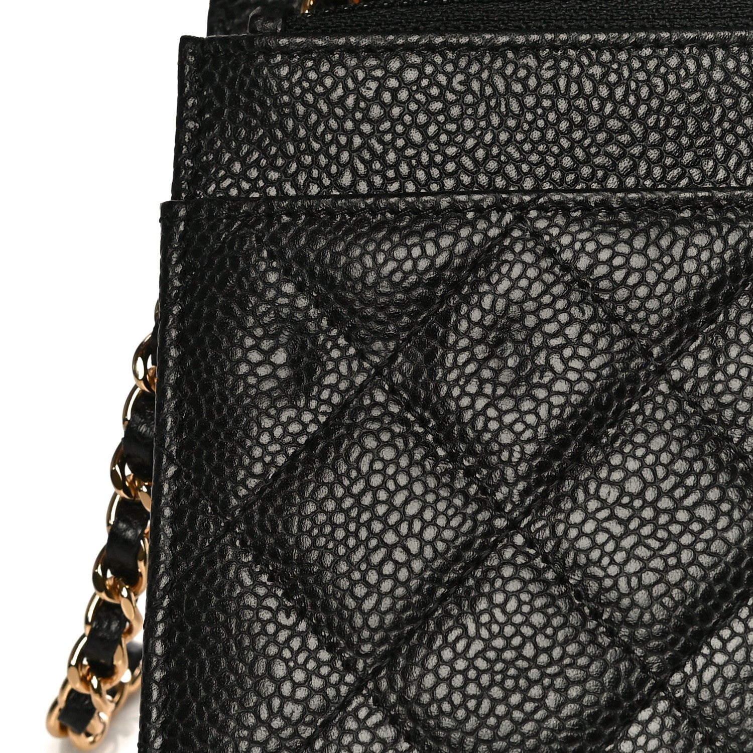 Chanel Caviar Quilted Wallet On Chain WOC Black 11 of 12