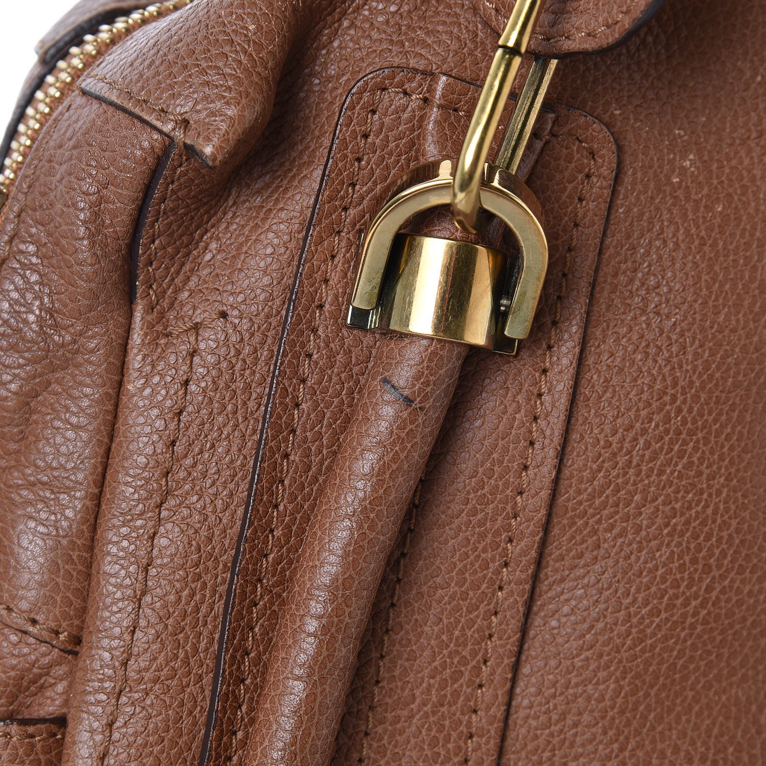 Chloe Calfskin Medium Paraty Speculoos Brown 9 of 9