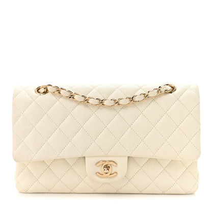 Chanel Caviar Quilted Medium Double Flap White 1 of 14
