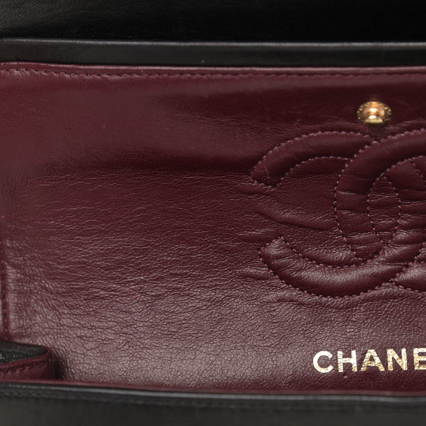 Lambskin Quilted Small Double Flap Black