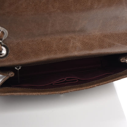Chanel Crumpled Grained Calfskin Medium CC Crave Flap Brown 11 of 13