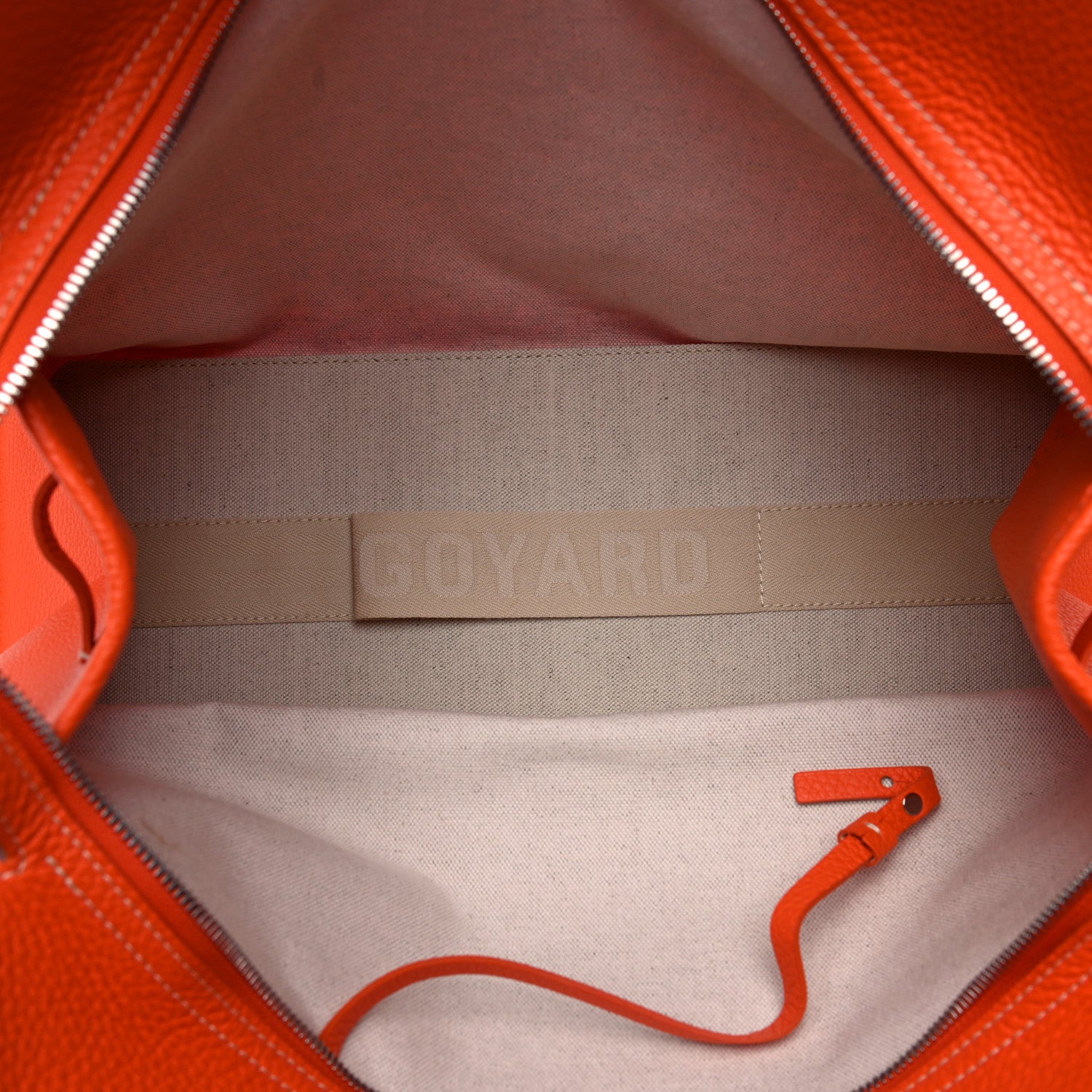 Goyard Goyardine Sac Hardy Pet Carrier PM Orange 5 of 12