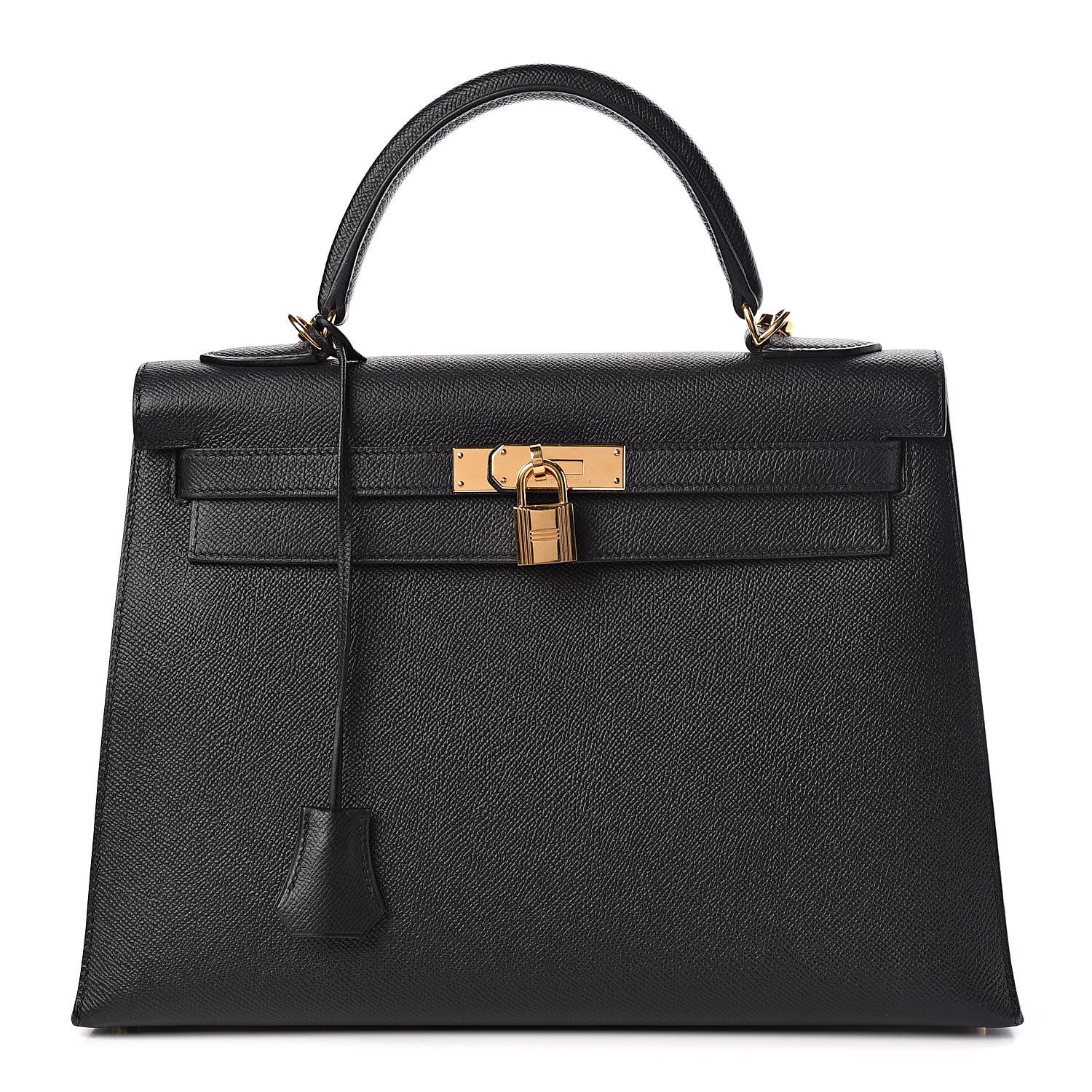 Hermes Epsom Kelly Sellier 32 Black 1 of 10
