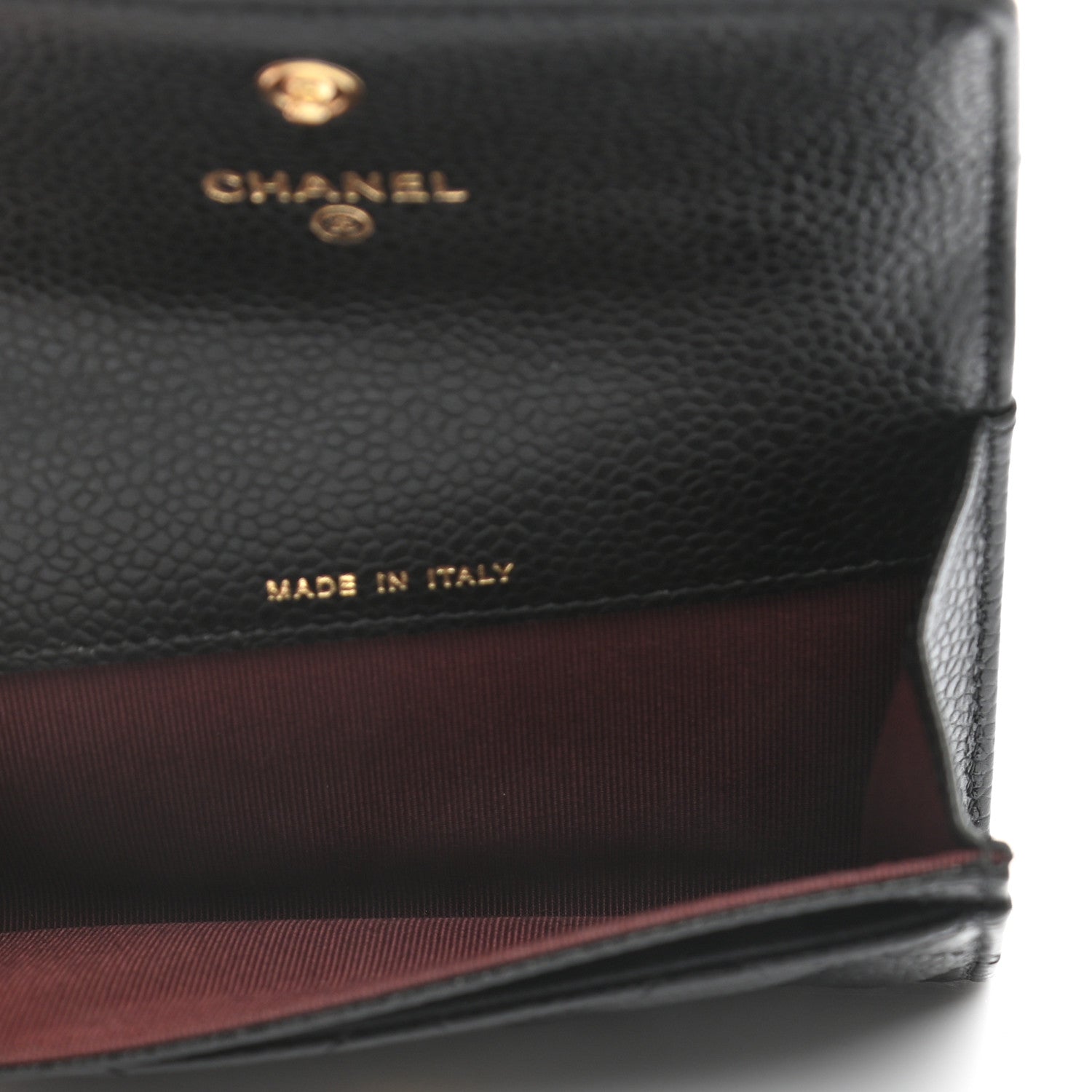 Chanel Caviar Quilted Flap Card Holder Black 5 of 9