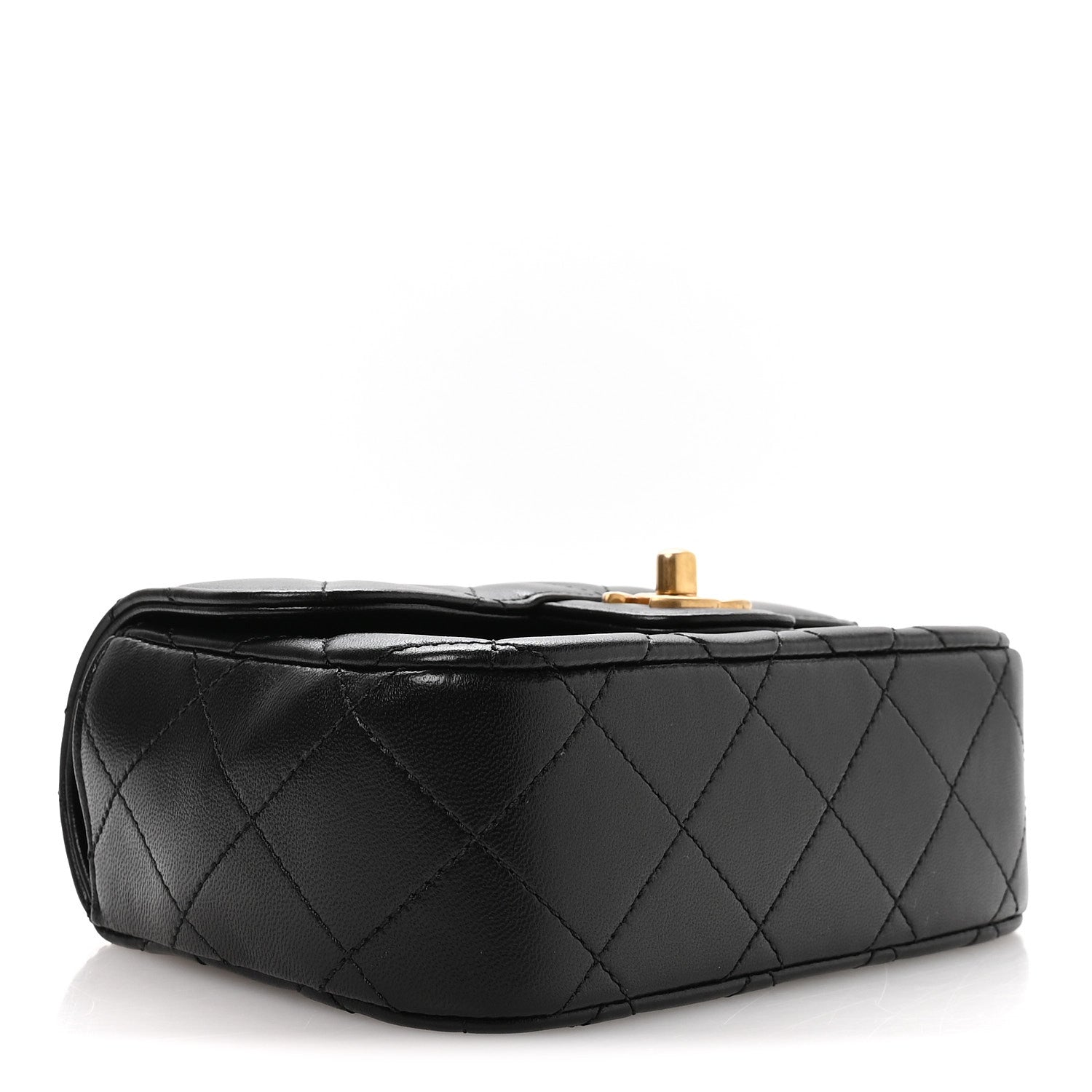 Chanel Lambskin Quilted Bijoux Chain Mini Top Handle Flap Black 4 of 10