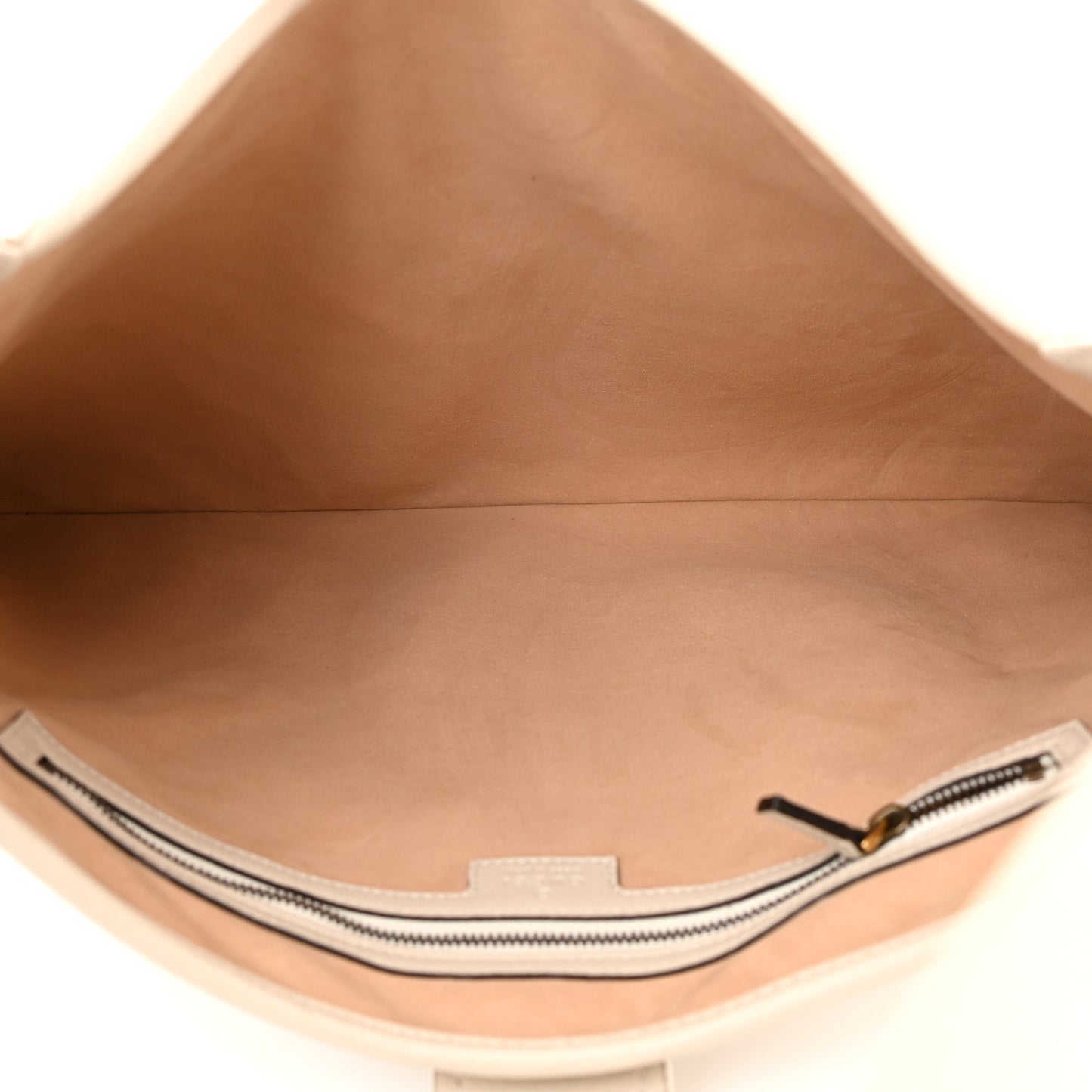 Goatskin Large Aphrodite Shoulder Bag Mystic White