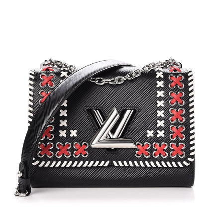 Louis Vuitton Epi Braided Twist Shoulder Bag MM Black 1 of 10