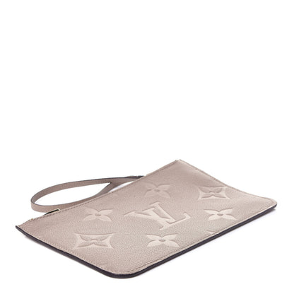 Louis Vuitton Empreinte Monogram Giant Neverfull MM Pochette Tourterelle 4 of 9