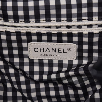 Chanel Vinyl Lipstick Ligne Accordion Tote Black 6 of 10