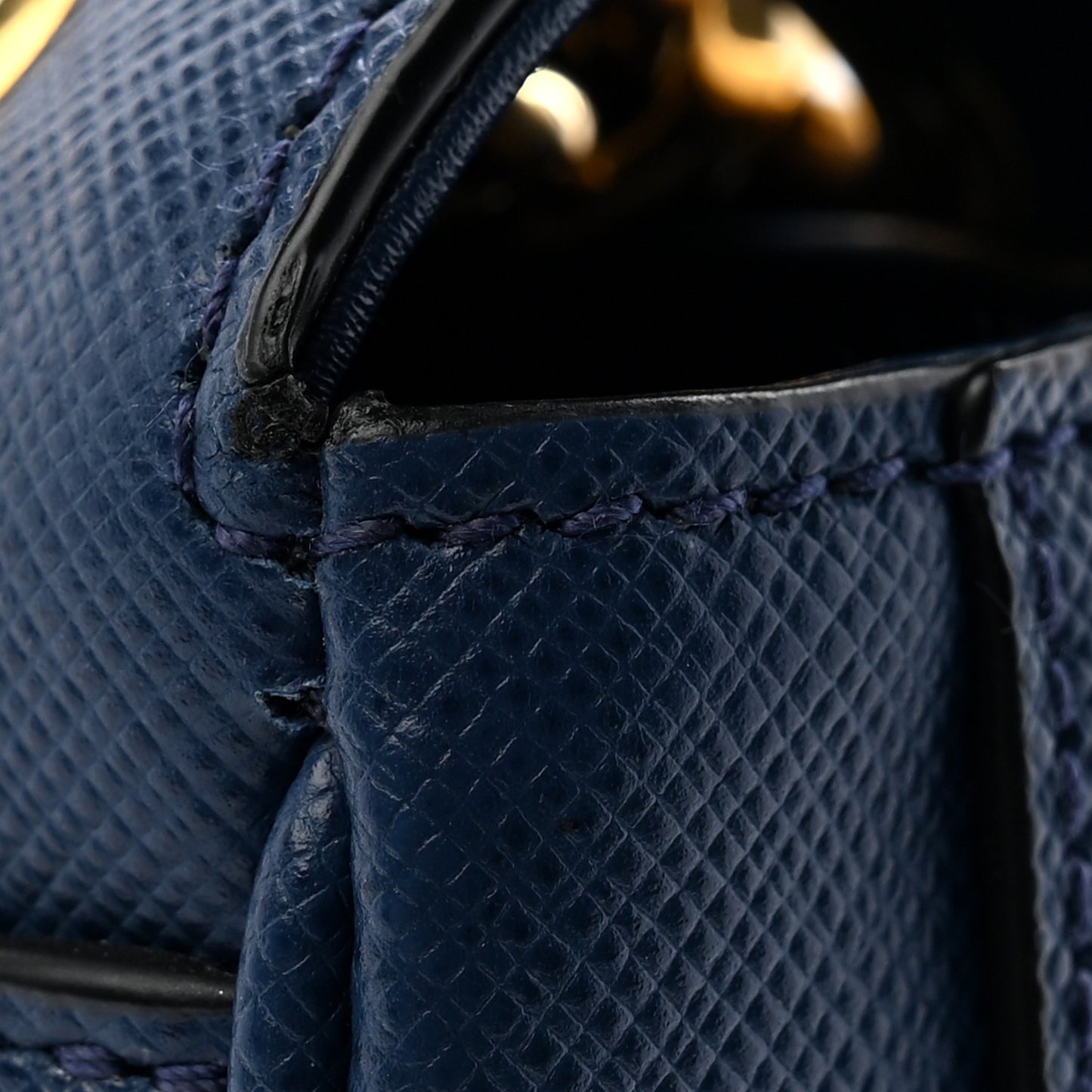Saffiano Flap Shoulder Bag Bluette