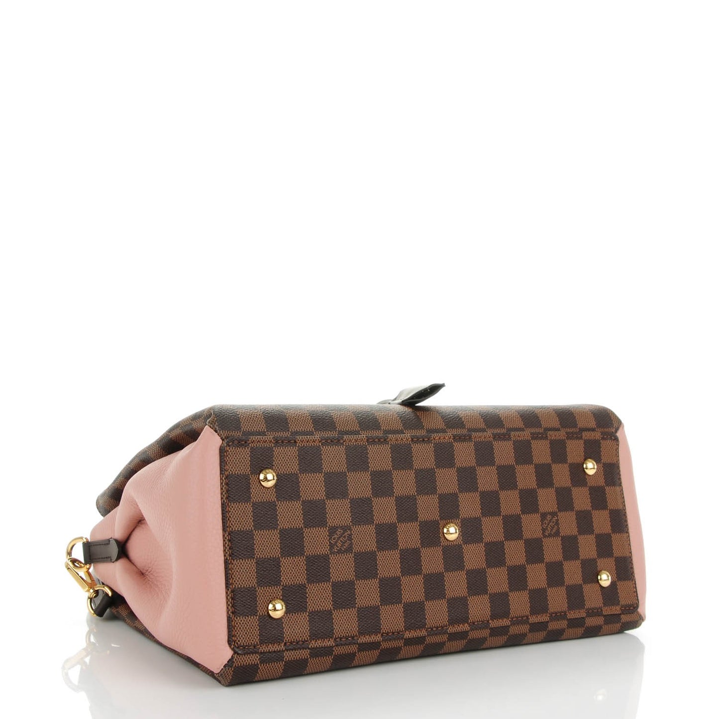 Cuir Taurillon Damier Ebene Normandy Magnolia