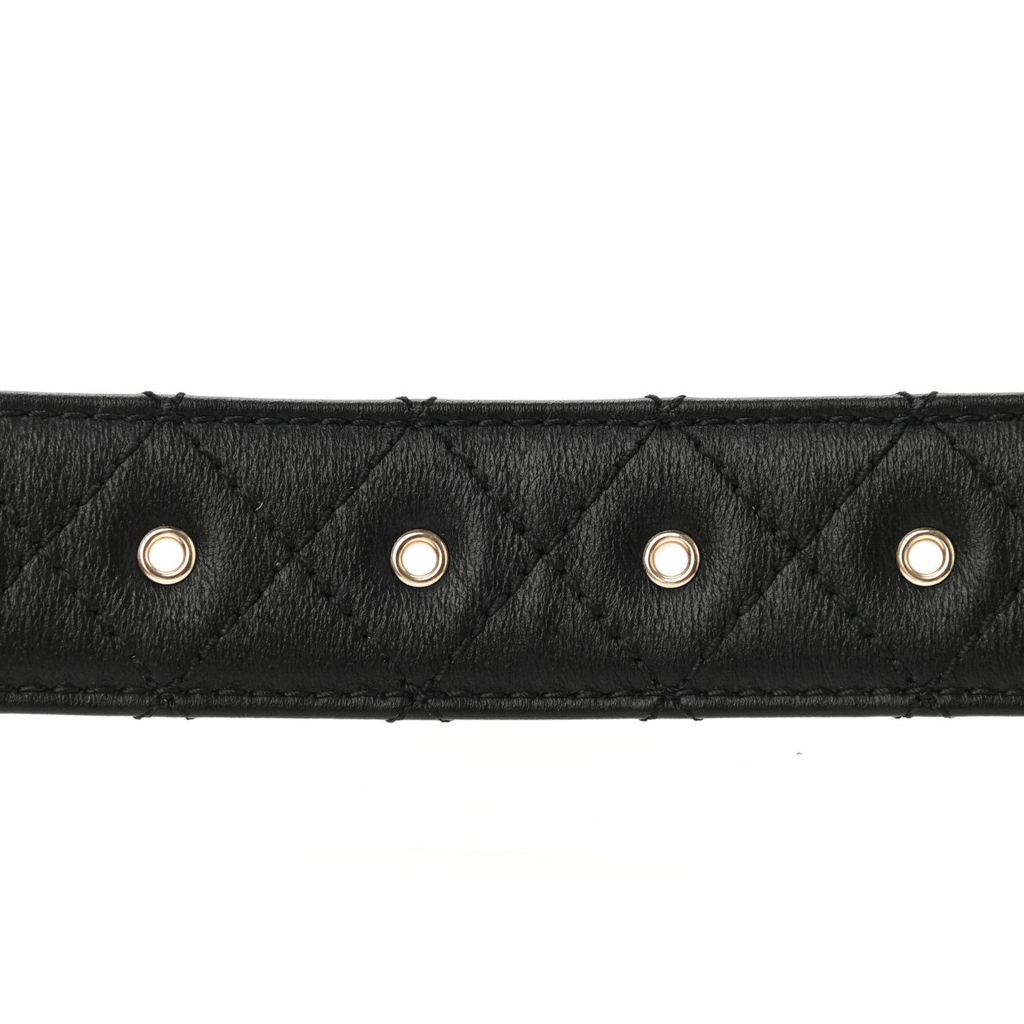 Lambskin Quilted CC Chain Belt 75 30 Black