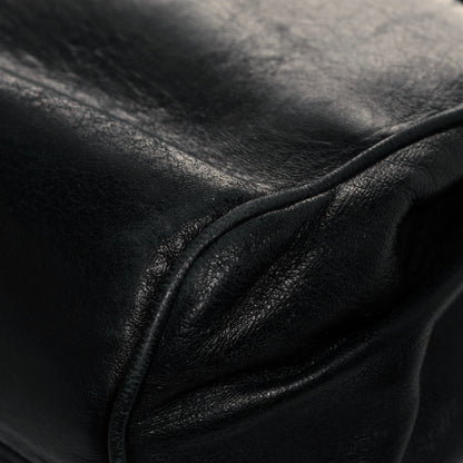Chanel Calfskin Quilted Accordion Flap Black 12 of 15