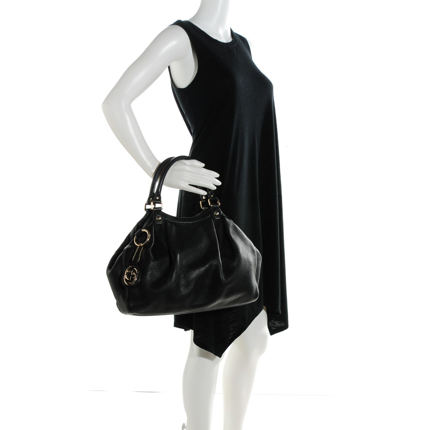 Calfskin Medium Sukey Tote Black