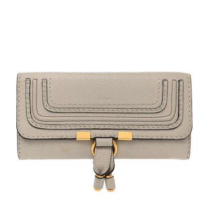 Chloe Calfskin Marcie Continental Flap Wallet Dove 1 of 9