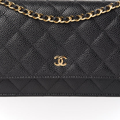 Chanel Caviar Quilted Wallet On Chain WOC Black 11 of 11