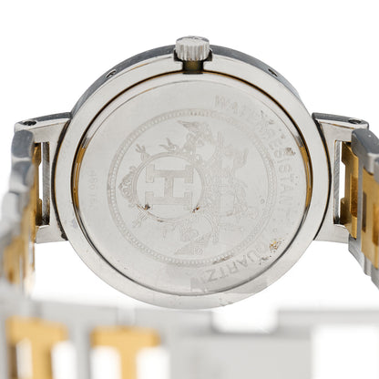 Hermes Stainless Steel 30mm Clipper Quartz Watch Gold 4 of 4