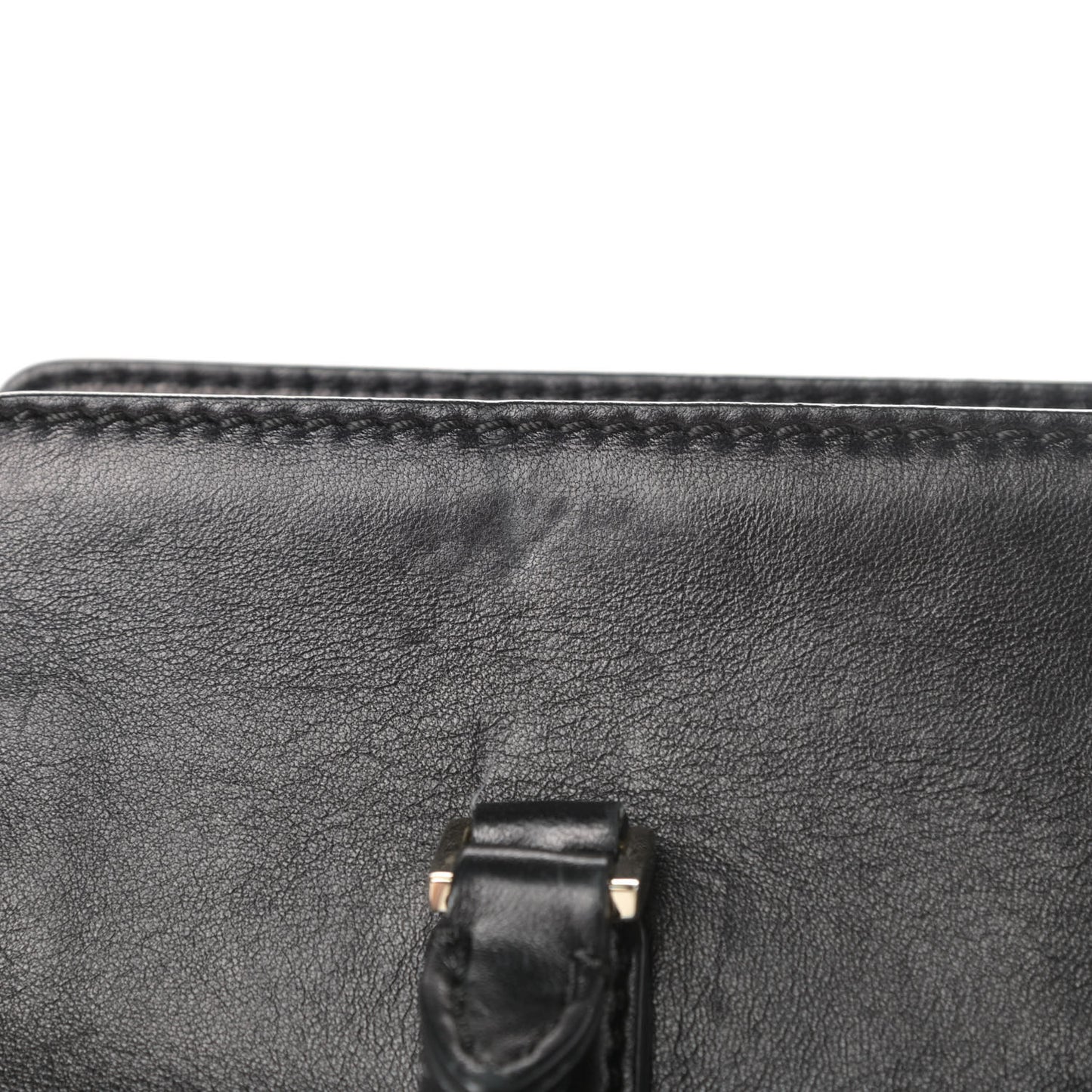 Lambskin Crystal B Diamond Tote Black