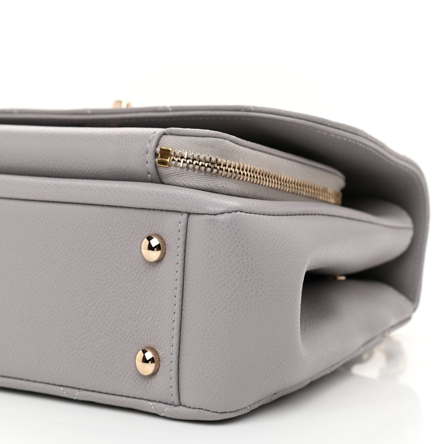 Chanel Caviar Quilted Medium Business Affinity Flap Grey 10 of 11