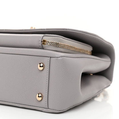 Chanel Caviar Quilted Medium Business Affinity Flap Grey 10 of 11