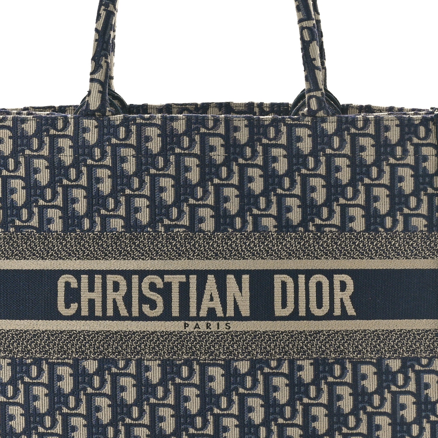 Christian Dior Oblique Medium Book Tote Blue Multicolor 8 of 11