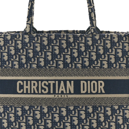 Christian Dior Oblique Medium Book Tote Blue Multicolor 8 of 11