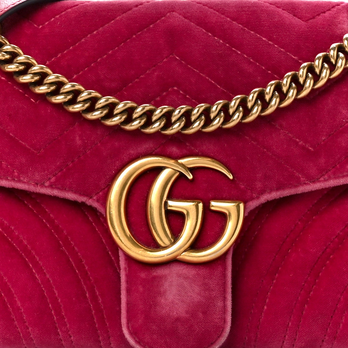 Velvet Matelasse Small GG Marmont Shoulder Bag Light Raspberry Rose