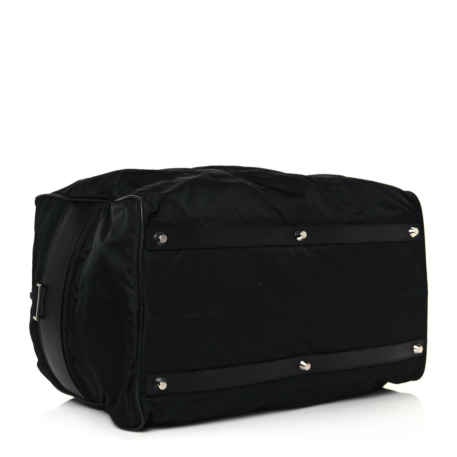 Prada Tessuto Nylon Saffiano Viaggio Duffle Black 4 of 14