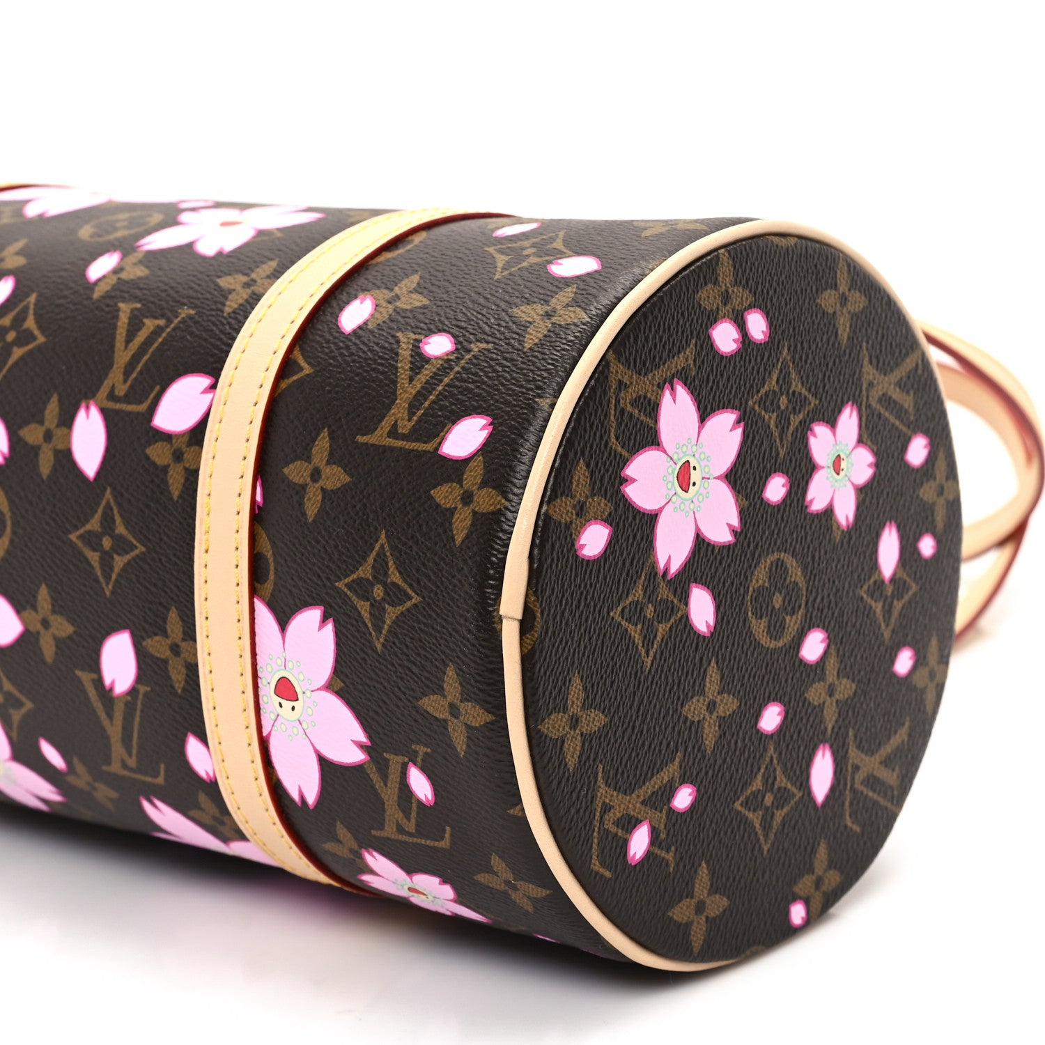 LOUIS VUITTON 長傘 黒とピンク花柄 Louis Vuitton LV X TM Monogram Cherry Blossom Papillon Sakura