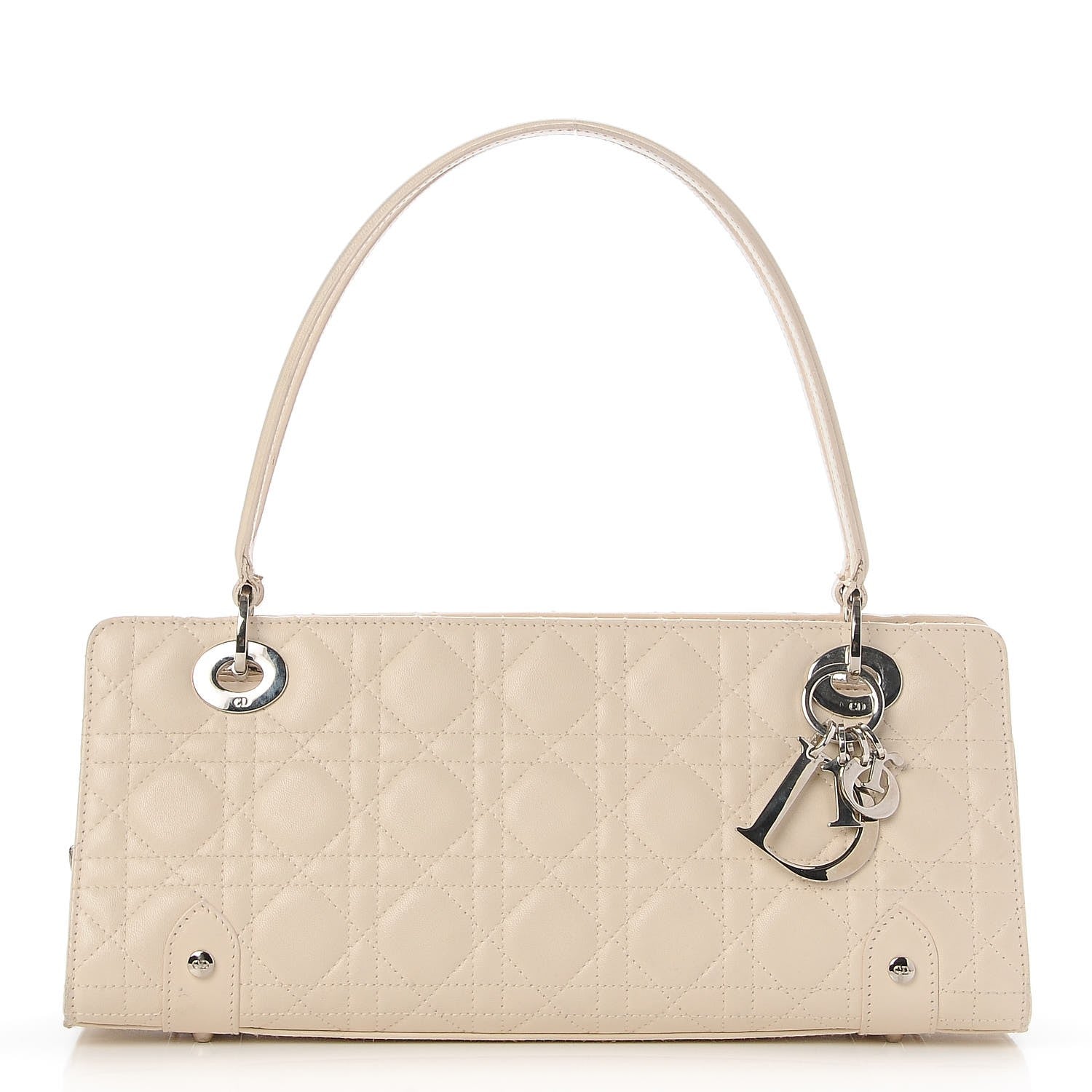 Christian Dior Lambskin Cannage Soft Lady Dior East West Beige 1 of 9
