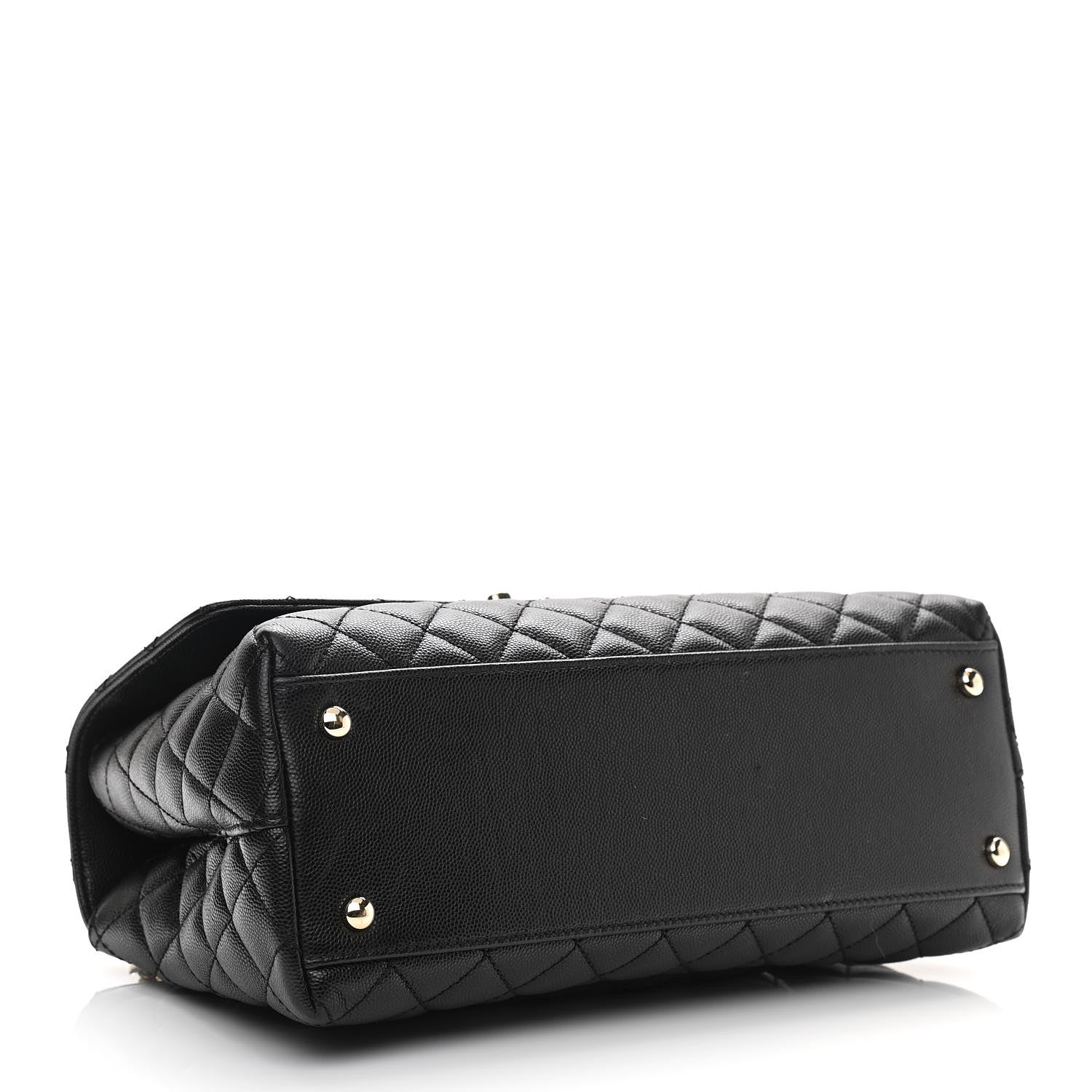Chanel Caviar Quilted Small Coco Handle Flap Black 4 of 10