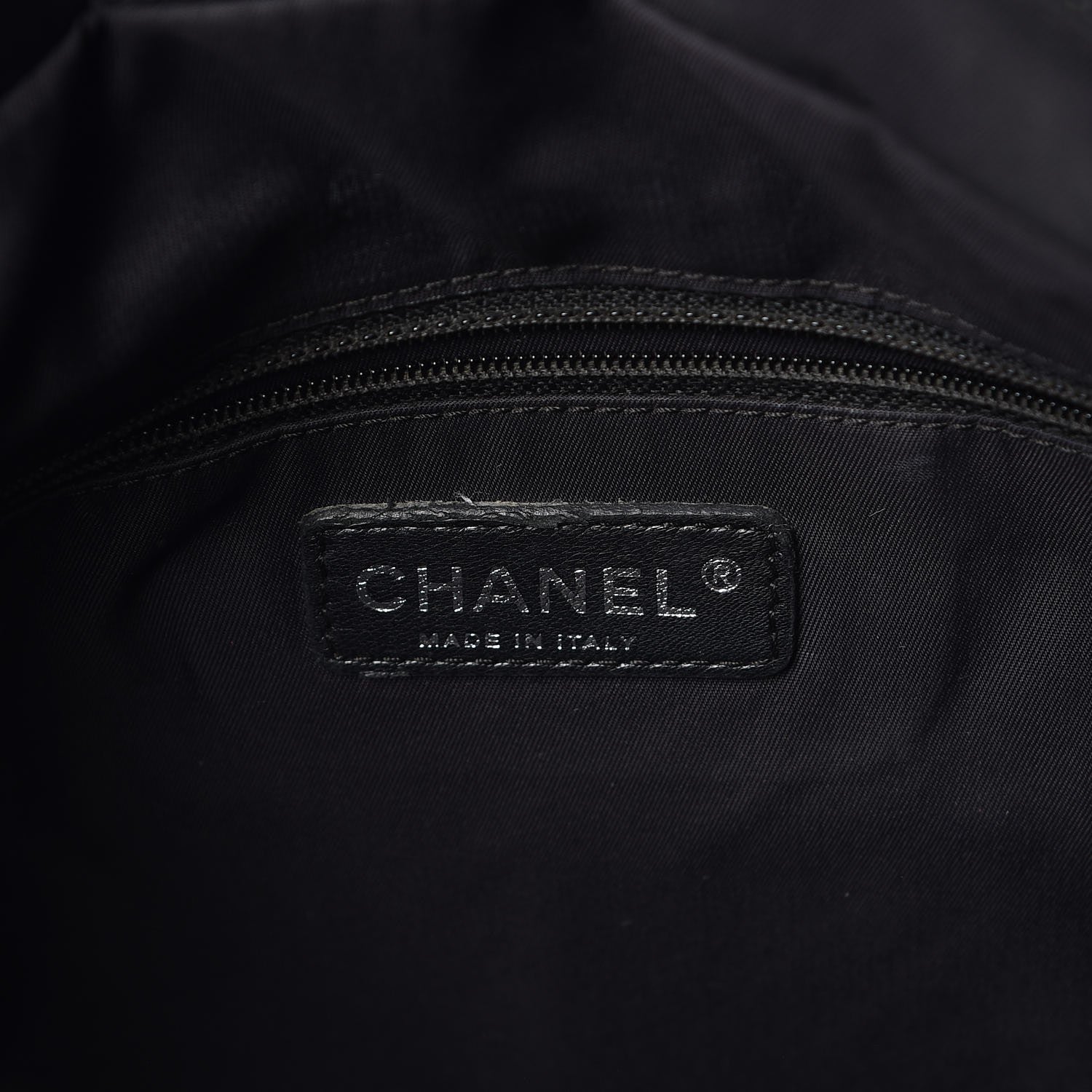 Chanel Coated Canvas Quilted Small Paris Biarritz Tote Black 6 of 15