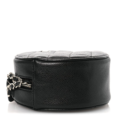 Chanel Caviar Quilted Round Clutch With Chain Black 4 of 11