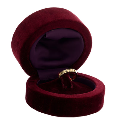 Gucci 18K Yellow Gold Icon Stars Band Ring 58 8.25 6 of 6