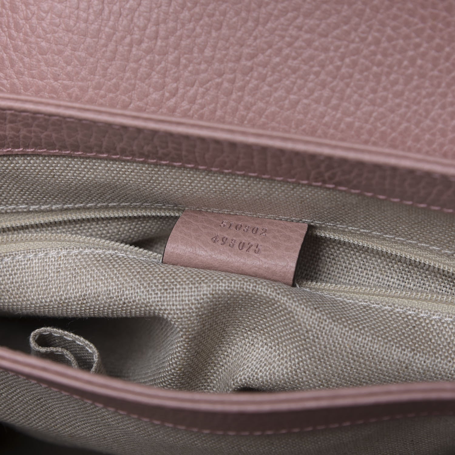 Gucci Dollar Calfskin Interlocking G Top Handle Shoulder Bag Soft Pink 10 of 12