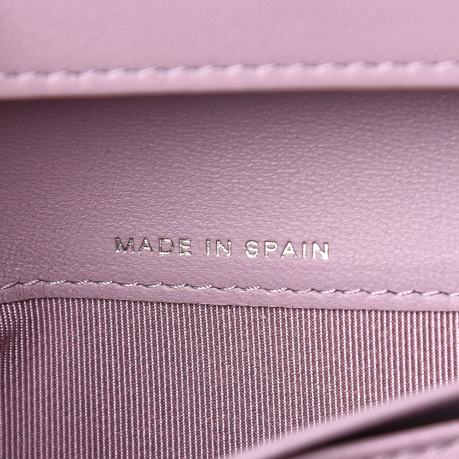Chanel Lambskin Quilted Yen Wallet Lilac 7 of 14