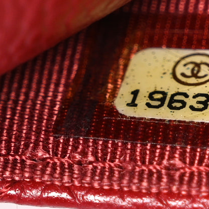 Chanel Caviar Quilted Wallet on Chain WOC Red 8 of 12