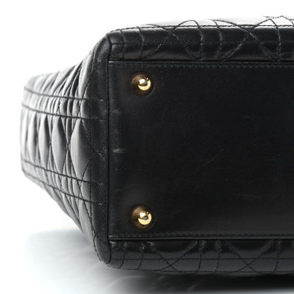 Christian Dior Lambskin Cannage Large Lady Dior Black 5 of 8