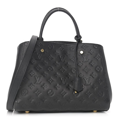 Louis Vuitton Empreinte Montaigne MM Black 1 of 10