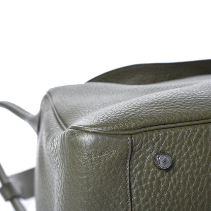 Hermes Taurillon Clemence Lindy 34 Vert Bronze 9 of 12