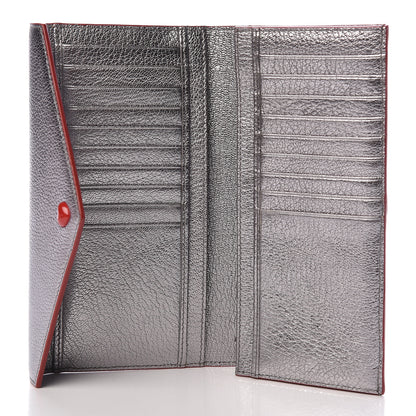 Miu Miu Goatskin Madras Love Envelope Wallet Cromo 5 of 8